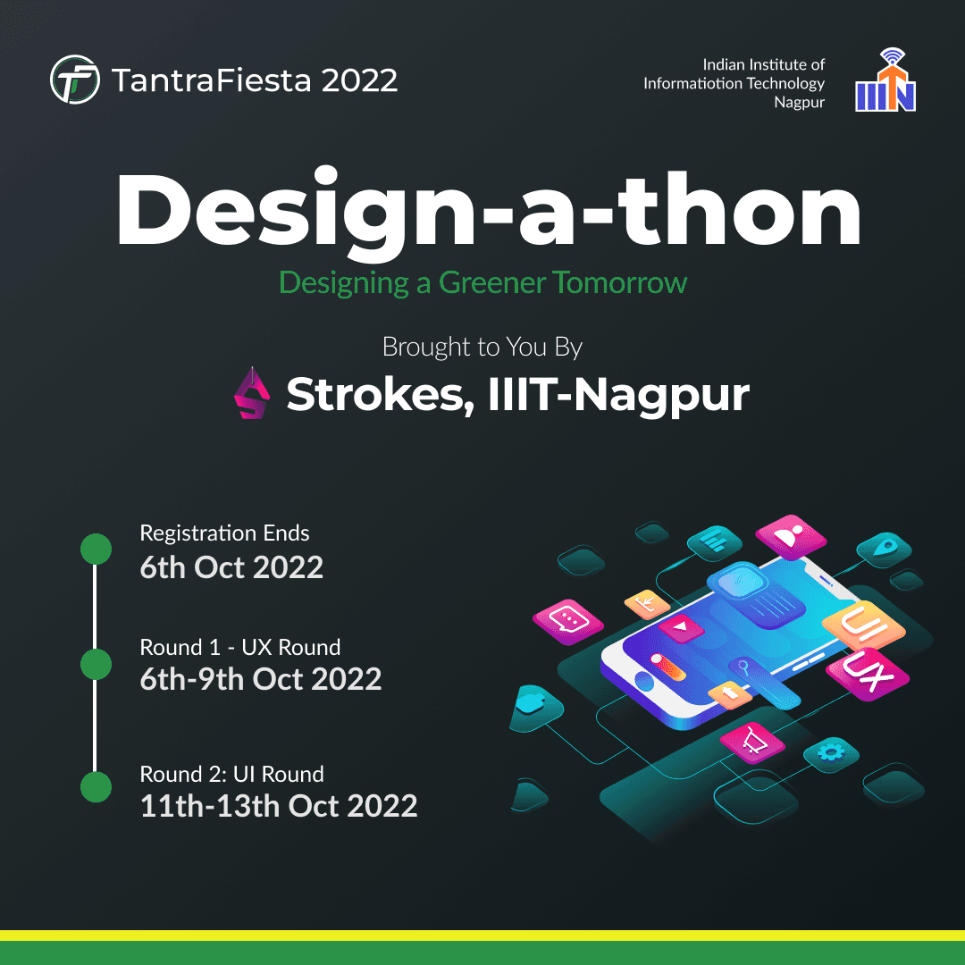 Design-A-Thon Organized by Strokes at TantraFiesta 2022, Indian Institute of Information Technology Nagpur